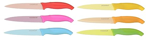 KASANOVA Set 6 coltelli bistecca colorati multicolore Utensili e accessori