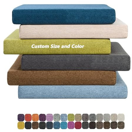 Awoyep Bankauflage Sitzkissen, Benutzerdefinierte Bankkissen Bankauflage Stuhlkissen für Fensterbank, Waschbar Abnehmbarem Gartenbankauflage rutschfeste Bankpolster Schaukel Sitzkissen (3cm)