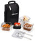 SOPL-OLIVEWARE Executive Glassware Lunchbox, Borosilicate Glass, Microwave & Freezer Safe, Set of 3 with BPA Free Lid (320ml) Each - Black