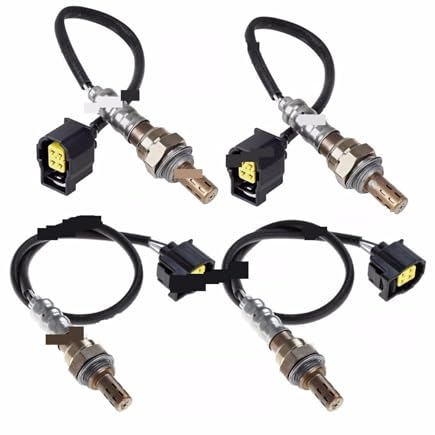 4x Set Sauerstoff O2 Sensor 1,2 Bank 1 Bank 2 for 04-01, Kompatibel for Jeep Grand Cherokee V8-4.7L
