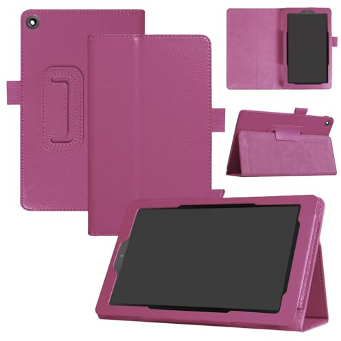 Qiaogle Tablet Hülle für Sony Xperia Tablet Z2 10.1 - [HXA03] Lila Solid Color Geschäfts Lederhülle Schutzhülle Klapphülle mit Ständer