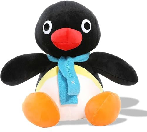 MAISEEN Süßer Pinguin Plush Tier, weiches Plush Tier Dekoration, Kinder Spielkamerad Kissen Weihnachten Geburtstagsgeschenk 9,8 Zoll