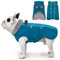 Katzinst Wintermantel Hund, Wasserbeständig Ärmellose Hund Wintermantel Schnee, Ärmellose Hundejacke mit Bauchschutz, Hundebekleidung Outfit für Mittlere Hunde, Dalmatiner, Border Collie, Grün, L