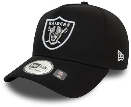 New Era American Football Cap Las Vegas Raiders Kopfbedeckung Teamlogo NFL Fanaccessoire verstellbar schwarz - One-Size