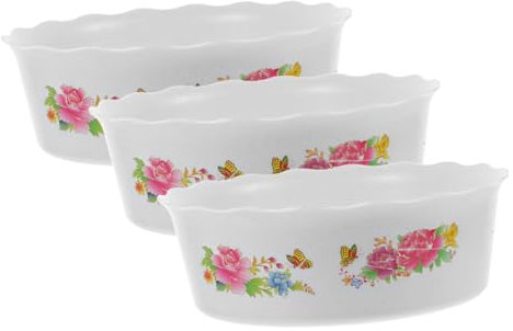 ANDRESLAD 9 Pièces Pot De Nénuphar Pot De Plante Aquatique Pot De Bocal à Poisson Planteur De Bol Pot De Jonquille Planteur De Lotus Bols De Lotus pour Plante Bol De Lotus Plastique Blanche