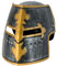 W WIDMANN MILANO Party Fashion - Ritter Helm mit Visier für Kinder, aus Hartplastik, Mittelalter Soldat