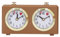 Minuterie D'échecs, Aucune Pile Requise, Horloge D'échecs Mécanique à Remontage avec Grands Cadrans, Facile à Lire (Tanné