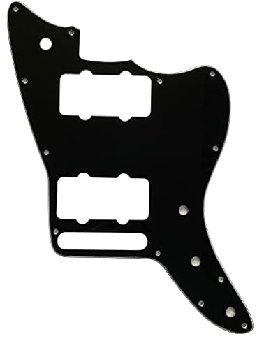Gitarren-Pickguard für US Fender American Special Jazzmaster Style (3-lagig, schwarz)
