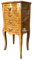 CasAmin Home & Living Nachttisch Französischer Antik Stil, kleine Kommode Retro Barock Stil in Gelb Kommode Wohndeko Nachttisch für Wohndeko