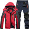 Skianzug Damen 2 Teilig, Skianzug Herren 2 Teilig Set Wasserdicht Snowboardjacke Winter Schneeanzug Ski Anzug Warm Snowboard Set Langlaufski Set Skibekleidung Thermoanzug Thermo Overall