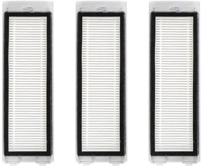 (3 Pièces) Filtres Hepa De Remplacement Q Revo Compatibles Avec l'Aspirateur Robot Roborock Q Revo, Kit De Filtres, Pièces De Rechange, Kit d'Accessoires De Filtres 3 Pièces