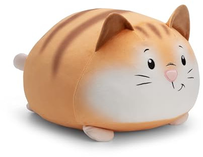 NICI Kuscheltier Chill Katze 30x34cm - beige - Stofftier aus weichem Plüsch, niedliches Plüschtier zum Kuscheln und Spielen, für Kinder & Erwachsene, tolle Geschenkidee - 61692