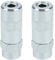 ECSiNG 2PCS Grease Gun Couplers Compatible with Milwaukee 2446-20 2646-20 2646-21CT 2646-22CT 49-16-2649 Connection 1/8 Inch FNPT Internal Thread 1/8-27 Inch NPT Silver