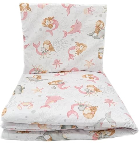 Baby Comfort Bettwäsche Set Bettbezug 100 x 135 cm + Kissenbezug 40 x 60 cm Meerjungfrau