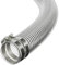 51MM ID - 4 METRE Clear PVC Flexible Conduit Outdoor Cable Coil - Underground Burial, External Trunking, Electrical Ducting, Hose Pipe Wire Protection with 2 Clips