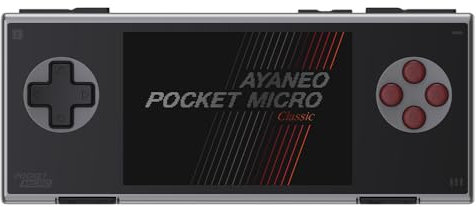 AYA NEO Pocket Classic Micro : Console de Jeu rétro Android Haut de Gamme avec écran IPS 3,5, 8GB RAM, 256GB de Stockage, Wi-FI 5, Bluetooth 5.2, Helio G99, joysticks Hall, Batterie 2600 mAh
