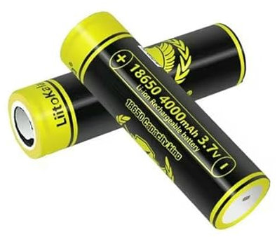 18650 Batteria 4000 mAh 3,7 V Professionale Torcia Telecamera Pannello Solare Sigarette Elettriche (CON ENTRAMBE LE TESTE PIATTE)