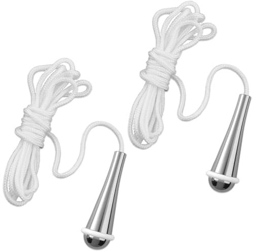 Blunesta 2 Pack Bathroom Light Pull Cord Handles – Chrome Plated Light Pulls for Bathroom, Modern Design, Easy Grip, Durable and Rust-Resistant