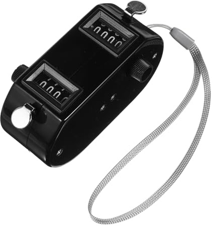 Handzähler Baseball Klicker Zähler Tracker, Mechanischer Punktezähler | ABS Schwarz, Tragbar mit Knopf Bedienung, Klare Anzeige, für Training und Sportveranstaltungen Zufällige Farbe