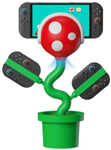 Estación de acoplamiento Switch para Nintendo Switch 2/Joypad, POWKONG Estación de acoplamiento de TV Switch 2 de 4K 60Hz Adaptador, Cargador de soporte Piranha 2 con puertos HDMI/USB 2.0/USB-C