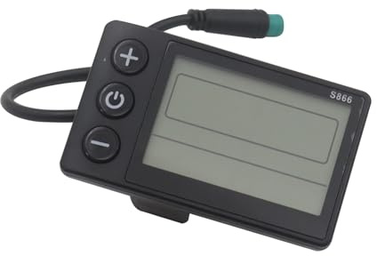 alloneslife Hochauflösendes LCD-Display, Roller, Armaturenbretter, Echtzeit, Geschwindigkeit, Batterie-Kilometerstand zur Verbesserung der regenfesten Roller, LCD-Meter