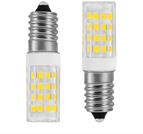 E14 Dunstabzugshaube LED Lampe 4W (40W E14 Halogenäquivalent), 400 Lumen, CRI 85, AC200-240V Breitband, für Kühlschrank,Türkische Lampe,Nähmaschine,Mikrowelle (Neutralweiß 4000K, 2-er Pack)