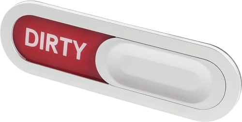 KJHBV Imán Práctico y Visible Doble Cara Señal y Lavavajillas para Material Acrílico Abs para Limpieza en Cocina Moderna