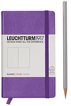 LEUCHTTURM1917 338742 Notizbuch Pocket (A6), Hardcover, blanko, lila