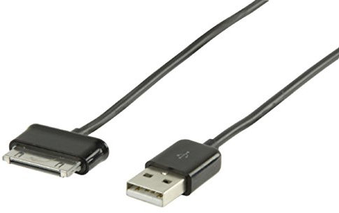 Valueline VLMP39200B1.00 USB 2.0 1 m 30-Pin Data Cable For Samsung Galaxy Tab and Note - Black