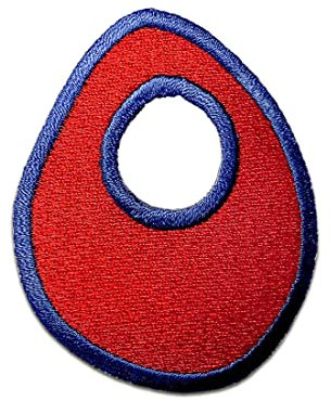 Komplettes Alphabet einzeln auswählbar - Aufnäher, Bügelbild, Aufbügler, Applikationen, Patches, Flicken, zum aufbügeln, Größe:, Alphabet/Buchstabe:Buchstabe O - 6.3x5cm