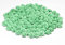 Rosen 15 mm x 100 Stück Satinrosen Aufnäher Deko Blumen Röschen zum Basteln Haarschmuck kleine Rosenköpfe Farbe: mint - aqua 513