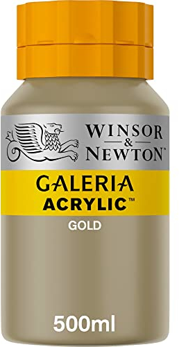 Winsor & Newton Acrílico Galería - Pintura acrílica 500 ml, Oro