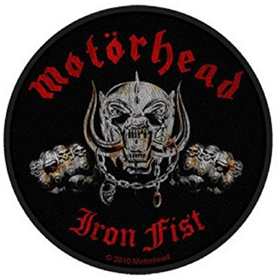 Motorhead Iron Fist Skull Official Circular Patch (10cm)