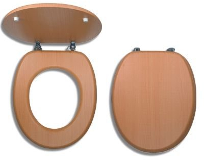 EXCLUSIVER WC SITZ-TOILETTENSITZ-ROTBUCHE-ECHTHOLZ-NOVASERVICE