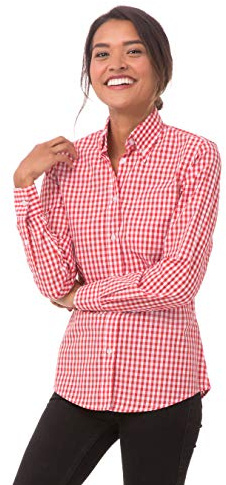 Chef Works Gingham Dress Shirt Gingham Dress Shirt Femme (Lot de 1)
