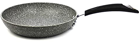 Bialetti Donatello Petravera Padella, Alluminio, Adatta all'induzione, 28 cm, Grigio