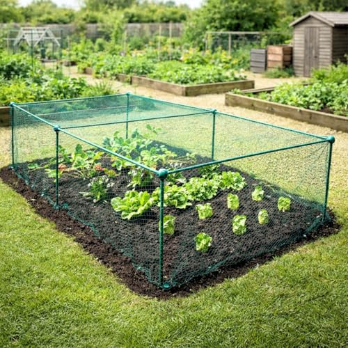 GardenSkill Fruit and Vegetable Garden Cage Kit with Butterfly Netting - Brassica Plant Protection Frame (2m x 1m x 0.625m high)