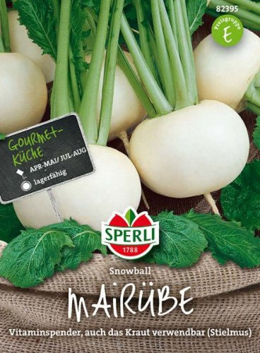 Sperli Gemüsesamen Mairübe Snowball, grün