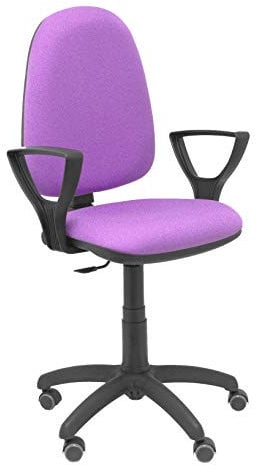 Silla Ayna Bali Lila Brazos fijos Ruedas de parqué