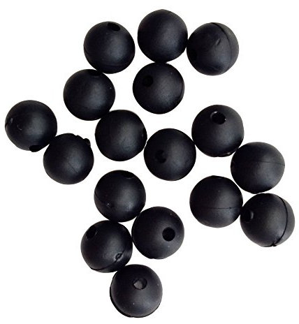 Fishing Beads,100pcs Soft Rubber Beads Carp Fishing Tackle Bait Eggs Rig Bead Tackle Lures Ultralight Beans Float Rig Accessories with Storage Tackle Box (7mm)