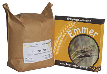 Emmer-Kennenlernpaket - 1 kg frisch gemahlenes Emmervollkornmehl + Emmerbroschüre mit Rezepten