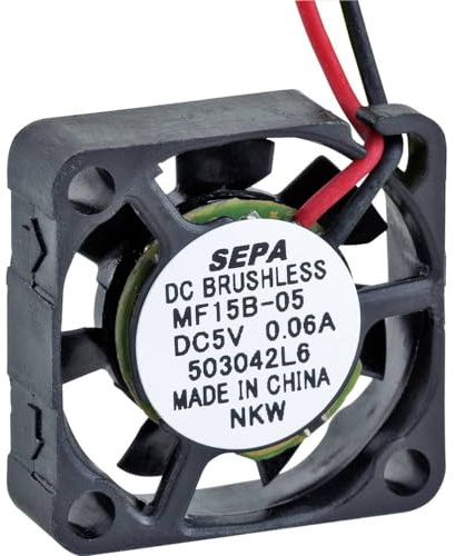 SEPA MF15B05 Axialventilator 5V/DC 0.7m³/h 15x15x4.5mm