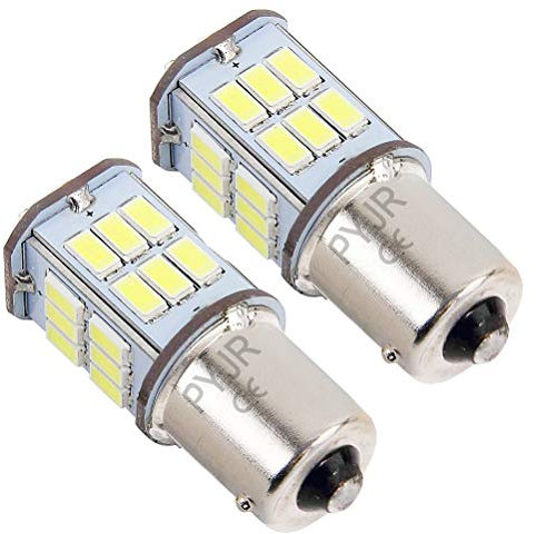 P21w Ba15s 1156 Ampoule Led 12v 24v Feu de recul, 5W Lumière Blanche, Pour Bateau, RV, Voiture, Feux de recul, Feux antibrouillard arrière, Feux de jour, etc (Lot de 2)