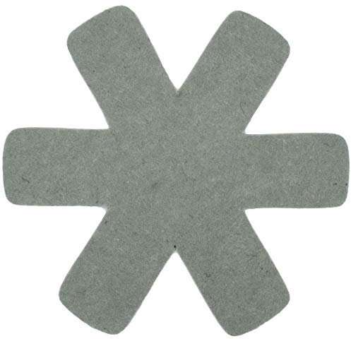 5 Stück Steuber 3-tlg. Pfannenschutz grün, 100% Polyester, Beschichtungs-Schutz, schützt Pfannen vor dem Verkratzen, Kratzschutz