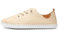 Lunar St Ives Leather Plimsoll 7 UK Beige