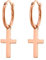 Heideman Ohrringe Damen aus Edelstahl rosegold farbend Ohrstecker hängend für Frauen mit Kreuz