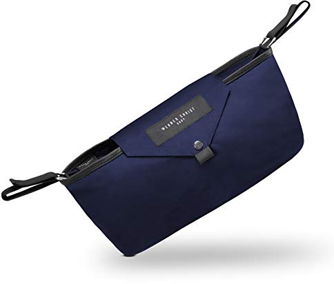 Kinderwagen-Organizer Tidy von WERNER CHRIST BABY – Wickeltasche mit allen Kinderwagenmodellen kompatibel, Befestigung mittels zwei starken Klettbändern, wasserabweisend in navy