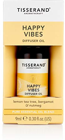 Tisserand Aromatherapy - Happy Vibes Diffuser Oil - 100% Natural Pure Essential Oils - 9ml
