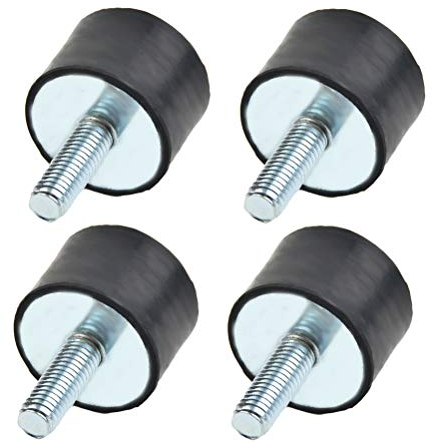 4 PCS Supporti in Gomma m8,Supporti in Gomma Antivibranti m8,Ammortizzatore Anti-vibrazione Bobine, isolatori silenziosi, per auto, barca(30 x 20mm M8 x23mm)