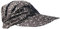 Cool4 Sommer Schirm Kopftuch Visor Strand Cap Bandana Sonnenschutz Mütze A01 (Schwarz (Stark Dezent geblümt) (XS/S))